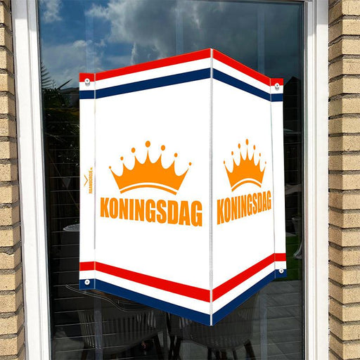 Raambord Koningsdag kroon - Wit - Raambordje.nl
