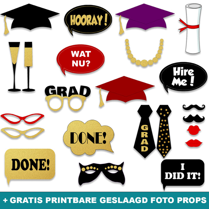 Geslaagd schoolbord