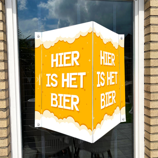Raambord Hier is het bier - Raambordje.nl
