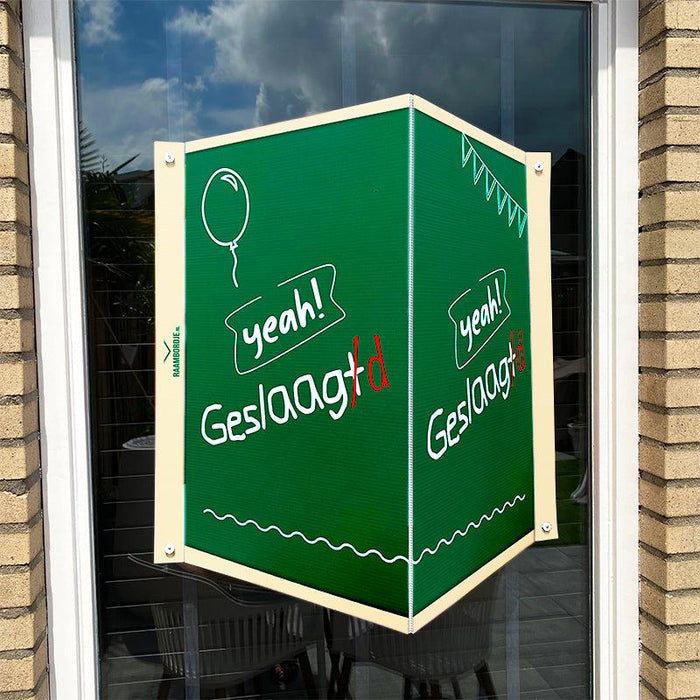 Raambord Geslaagd schoolbord - Raambordje.nl