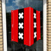 Raambord Amsterdamse vlag (Amsterdam) - Raambordje.nl