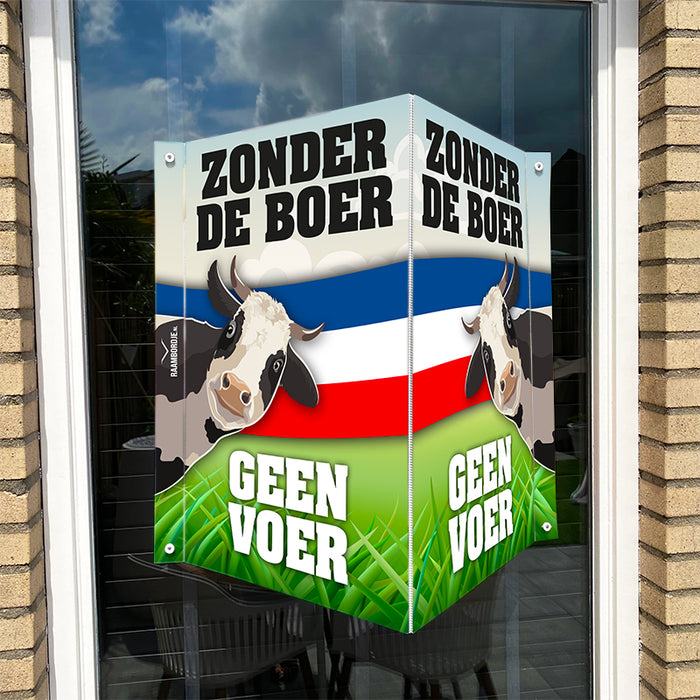 Raambord Zonder boer geen voer - Raambordje.nl